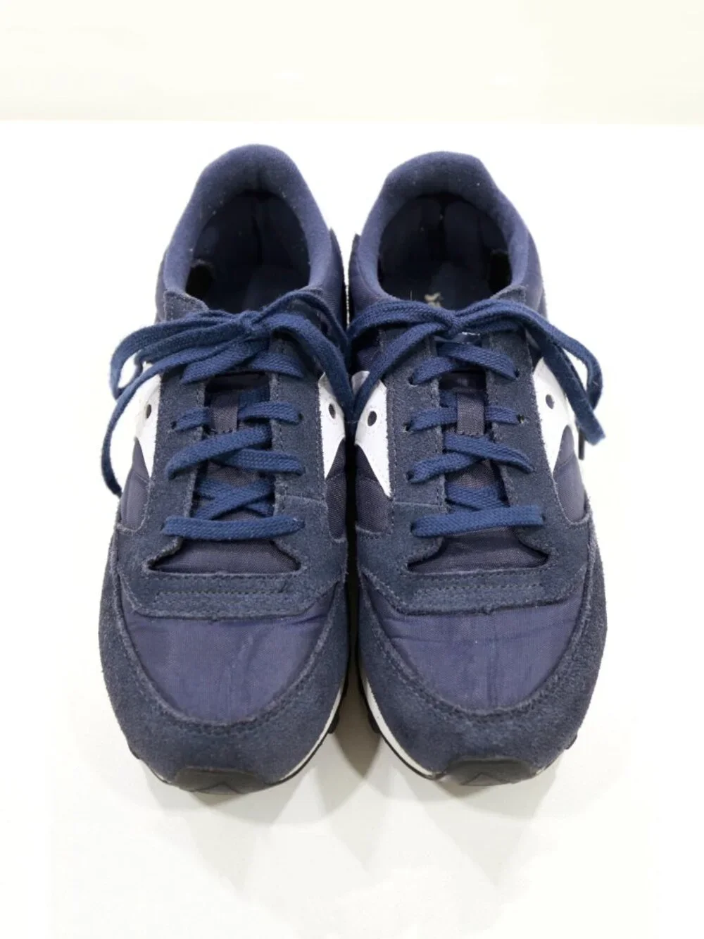 Saucony Jazz Navy Blue Suede Low Top Retro Sneakers - Youth 4.5